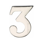M Marcus Heritage Brass Numeral 3 - 51mm Self Adhesive